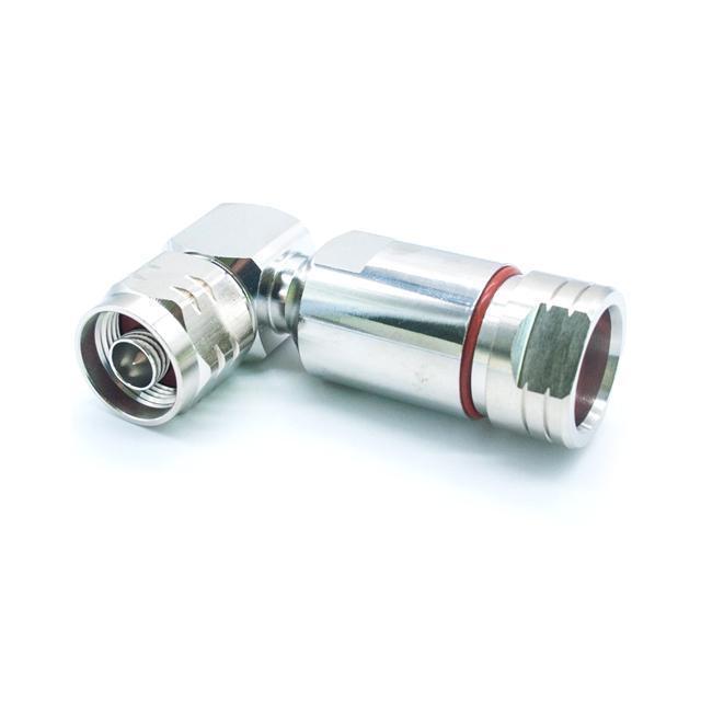 Bri Electronic's N-Male R/A Straight Connector for 1/2” Feeder Cable